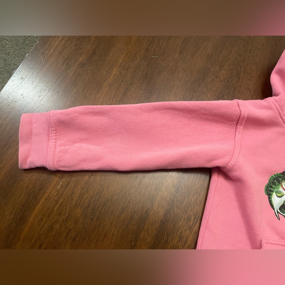 Toddler Pink Bass Pro Shops Hoodie Size 3T Girls Pullover Sweatshirt - Picture 4 of 9
